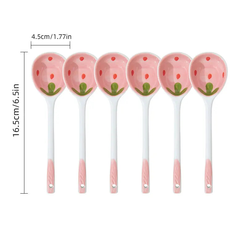 Strawberry Ceramic Spoon