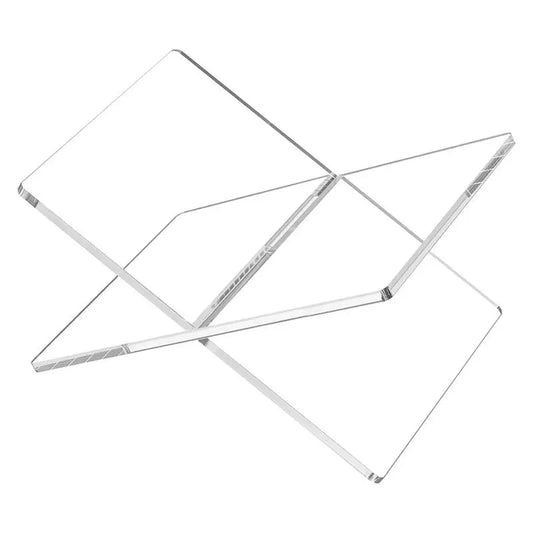 Acrylic X-Shaped Book Display Stand