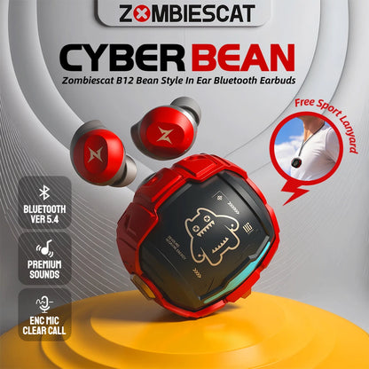 ZOMBIES CAT B12 Bluetooth 5.4 TWS Sports Earbuds
