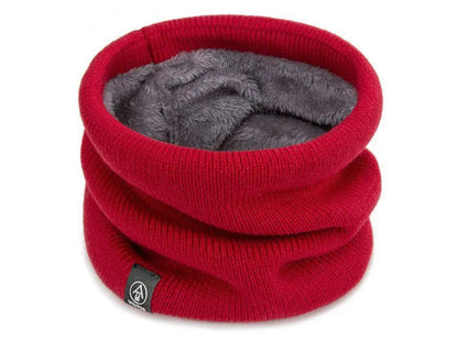 Fleece-Lined Knitted Neck Warmer