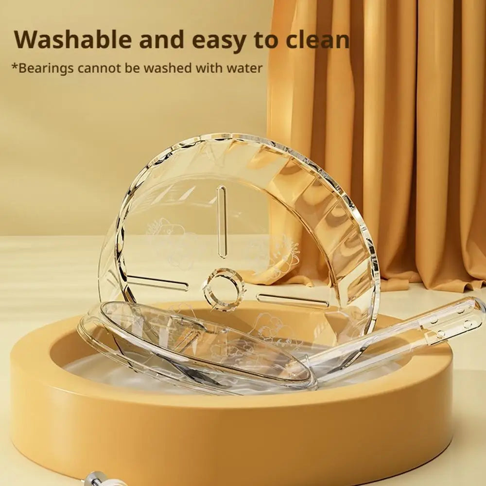 Silent Transparent Hamster Running Wheel Toy