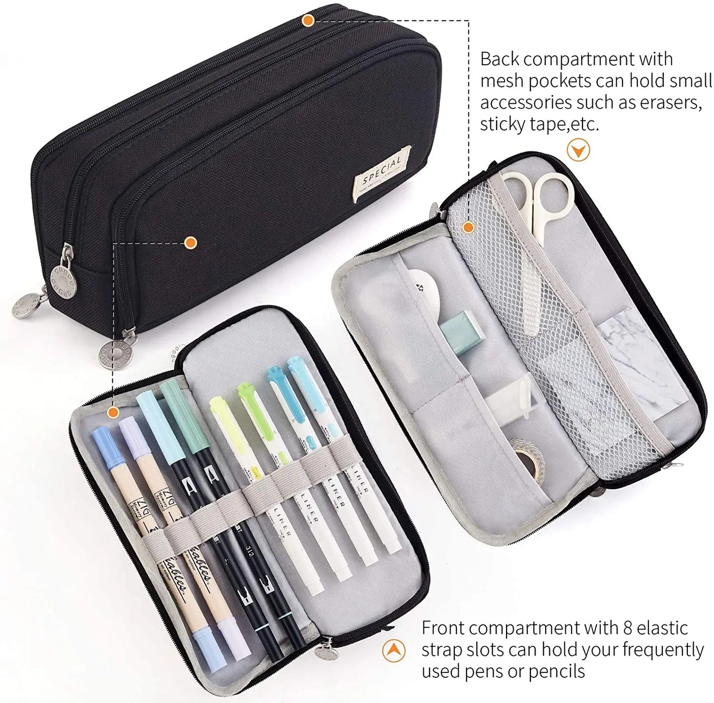 Kawaii Large Capacity Pencil Case