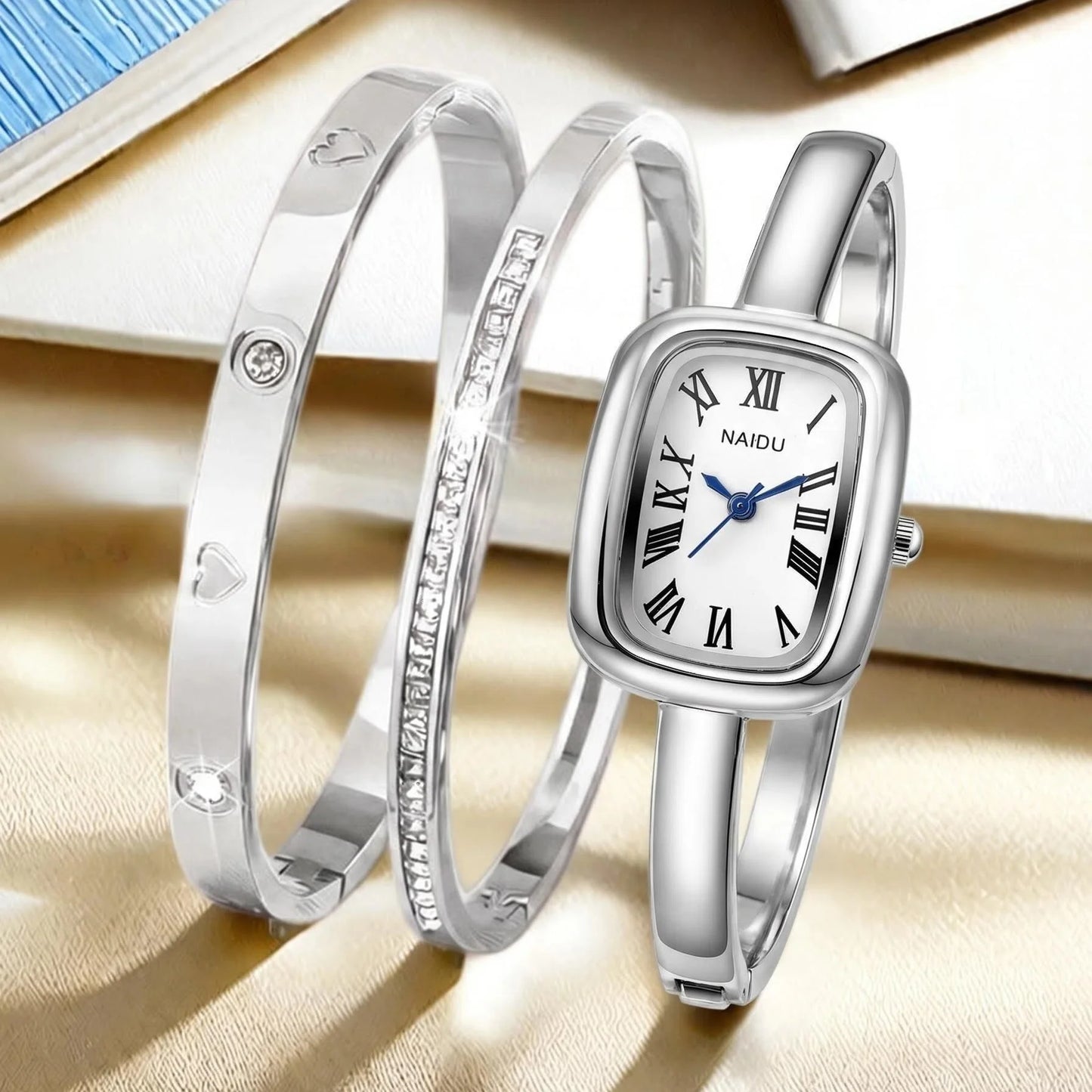 Women's Minimalist Roman Scale Quartz Fashion Watch