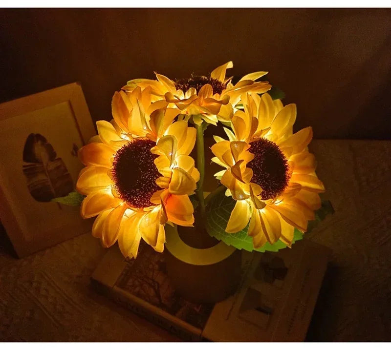 Rechargeable Sunflower LED Night Light