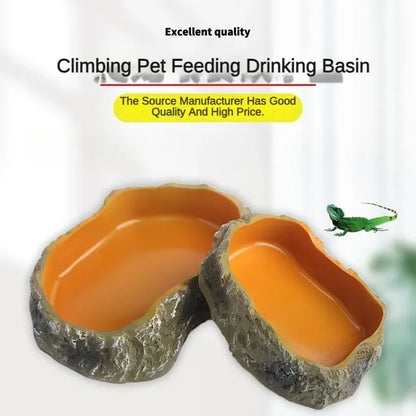 Reptile Water & Food Feeding Bowl