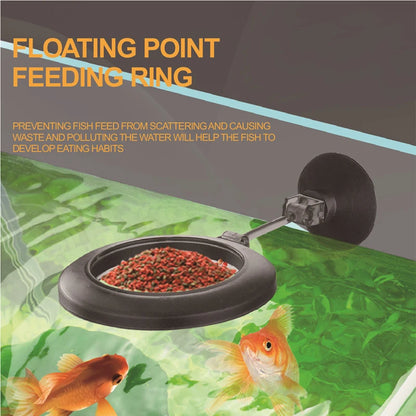 Telescopic Aquarium Feeding Tube with Floating Feeding Ring