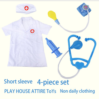 Children'S Family Doctor Suit Short/ Long Sleeved