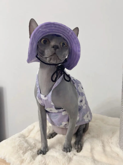 Adjustable Cotton Cat Sun Hat