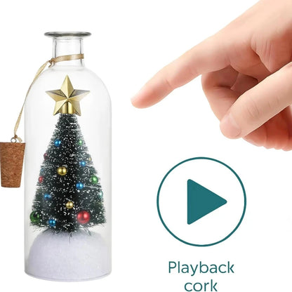 Recordable Christmas Tree Message Bottle
