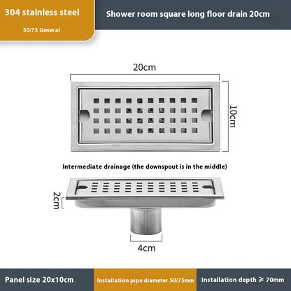 Stainless Steel Linear Floor Drain