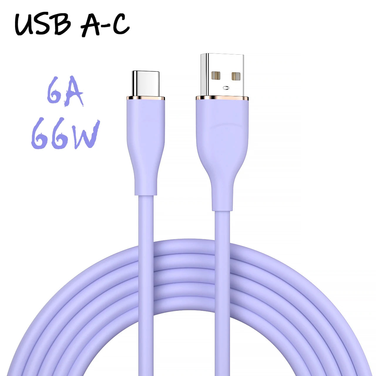 66W USB-C Silicone Cable