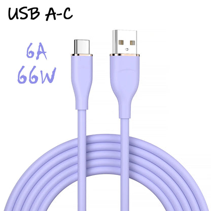 66W USB-C Silicone Cable
