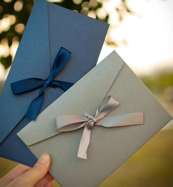 Pearlescent Ribbon Gift Envelopes