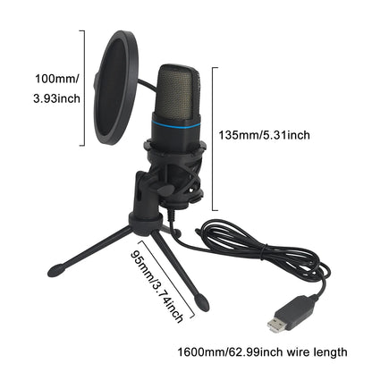 USB Condenser Microphone for Gaming & Streaming