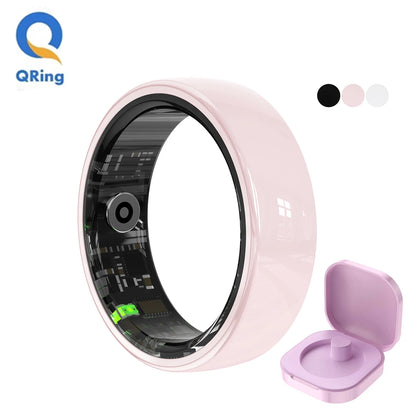 Smart Health Tracking Ring with Charging Case