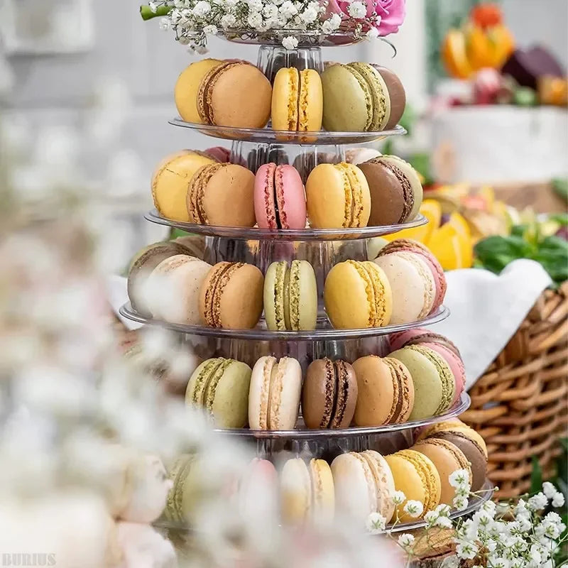 Multi-Tier Macaron Display Stand Tower