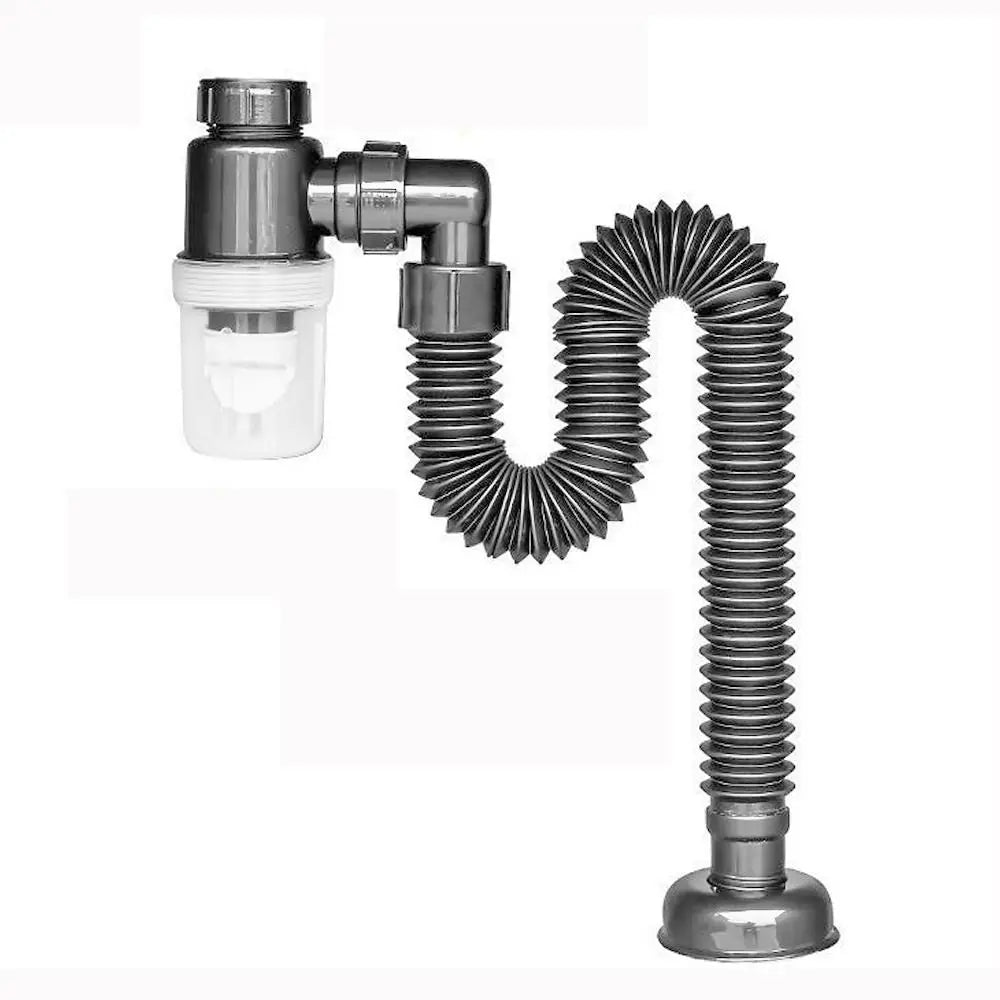 Universal Flexible Sink Drain Pipe with Deodorising Trap
