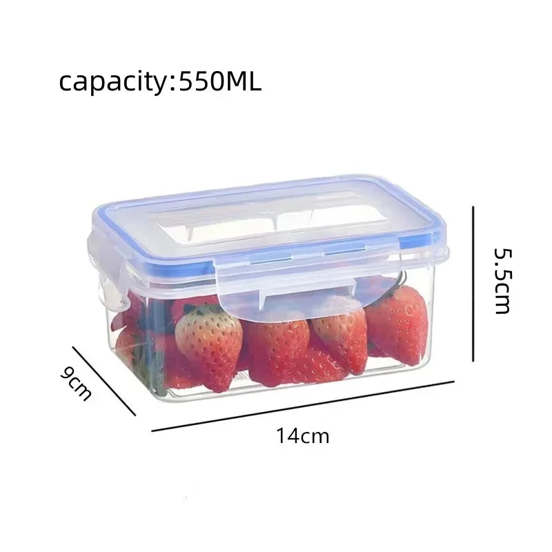 Sealed Rectangular Food Storage Container with Lid