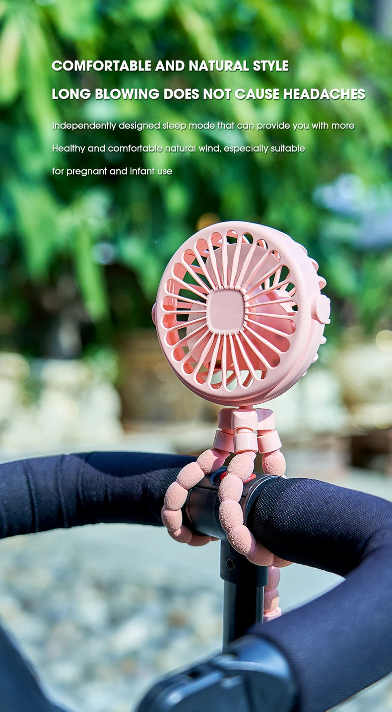 Portable Flexible Tripod Fan