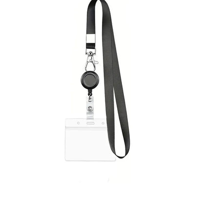 Retractable ID Card Holder Lanyard