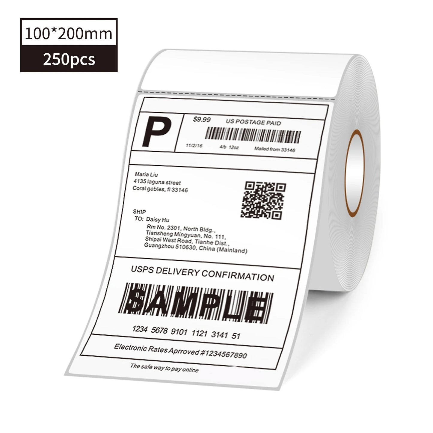 Thermal Shipping Labels Roll