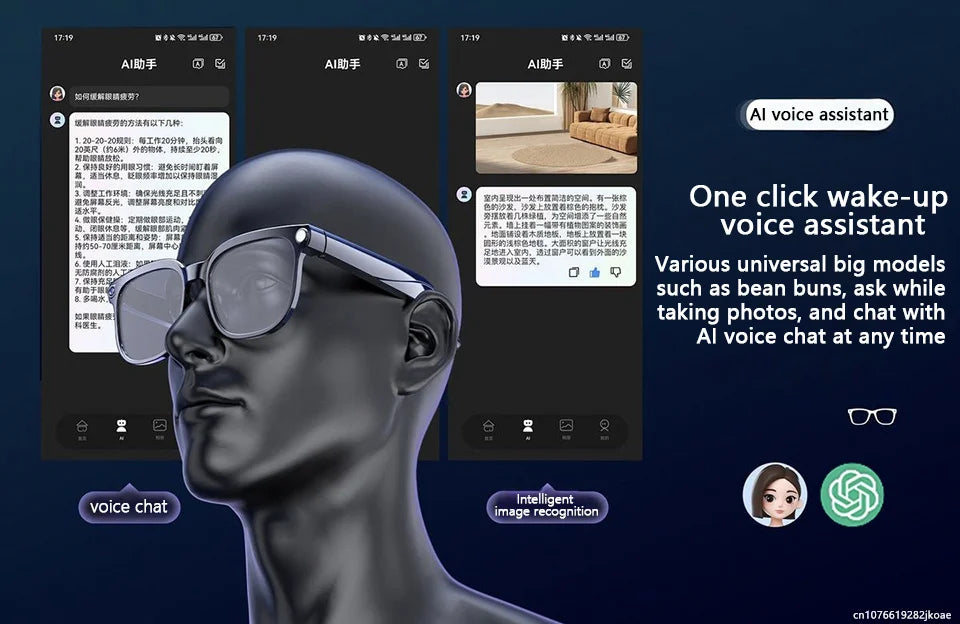 AI Camera Smart Glasses