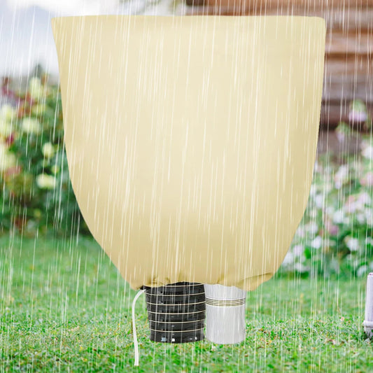 Breathable Winter Plant Protection Cover with Zipper & Drawstring
