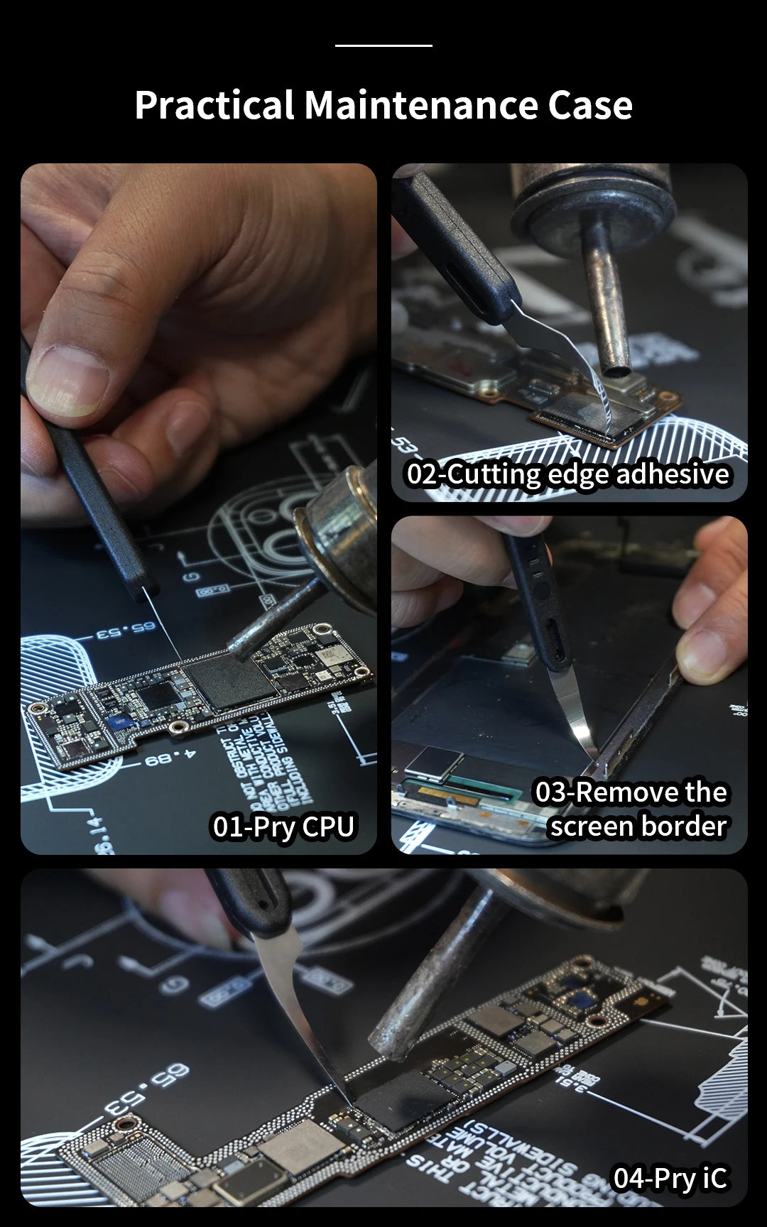 MECHANIC Quick Edge 7 PCB Repair Knife Set