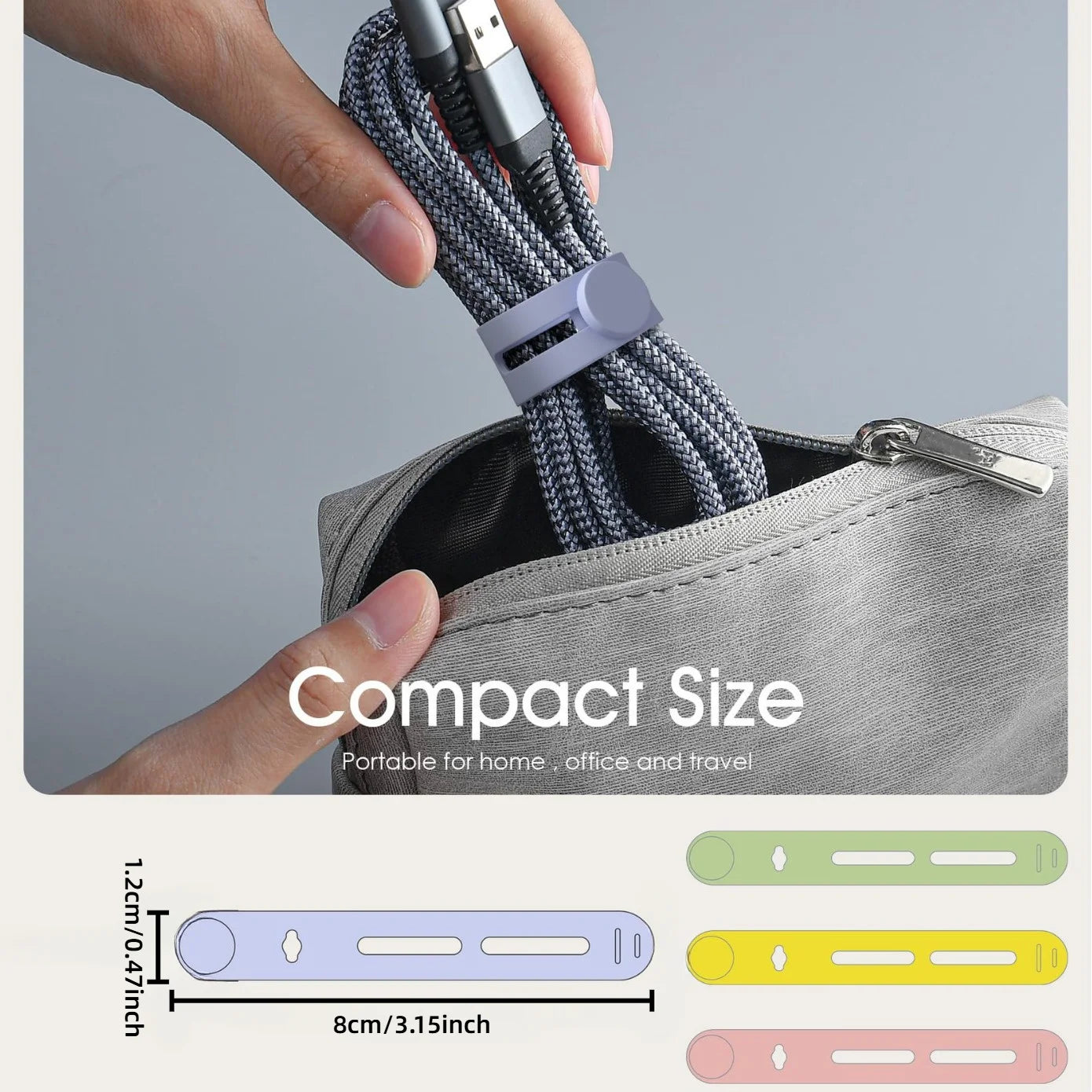 Reusable Silicone Cable Organiser Straps