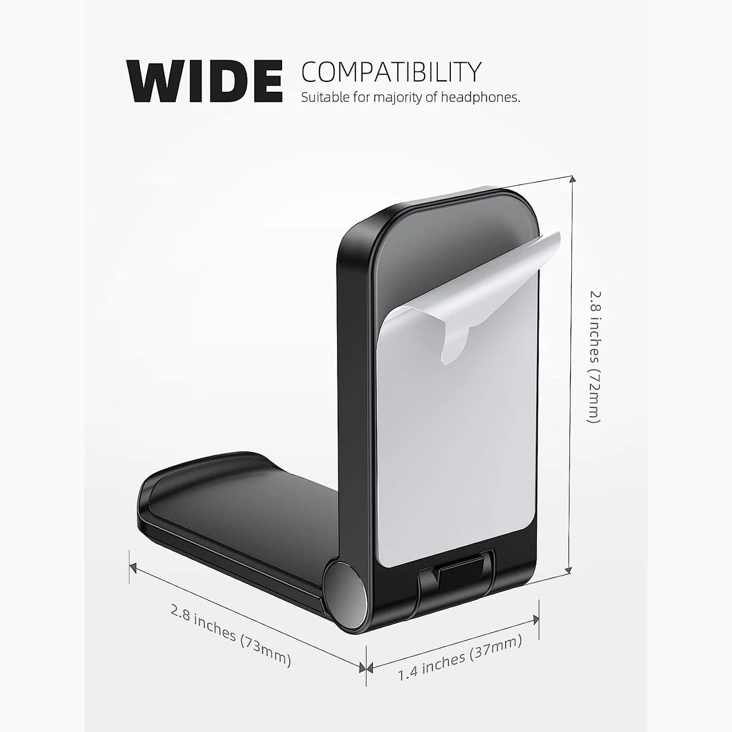 Foldable Adhesive Headphone Holder