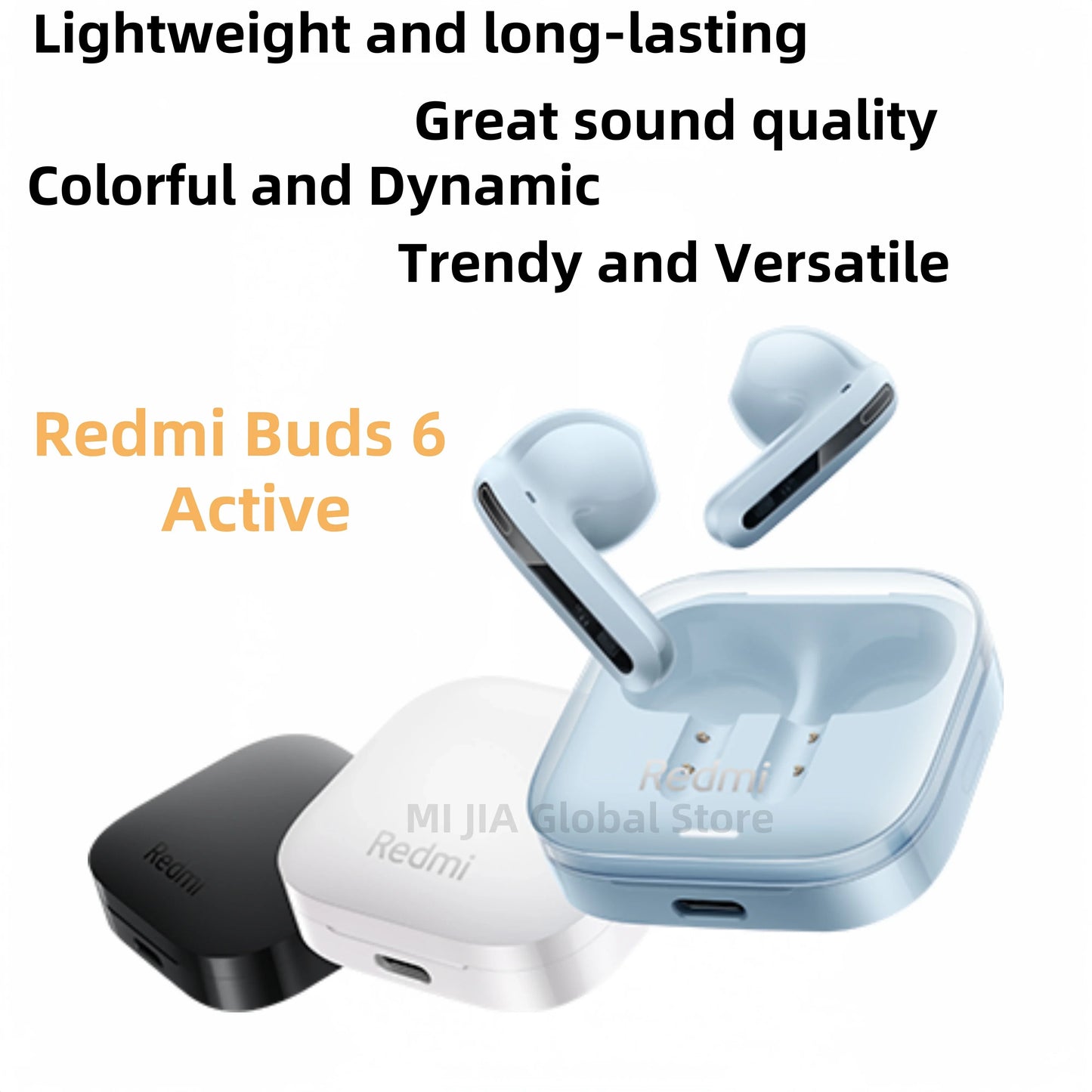 Xiaomi Redmi Buds 6 Active Wireless Bluetooth Earbuds