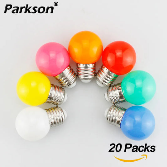 20pcs Colour LED Bulb E27 220V