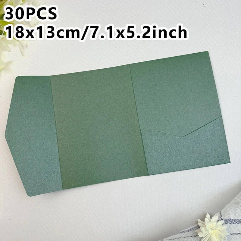 Premium 250g Green Invitation Envelopes