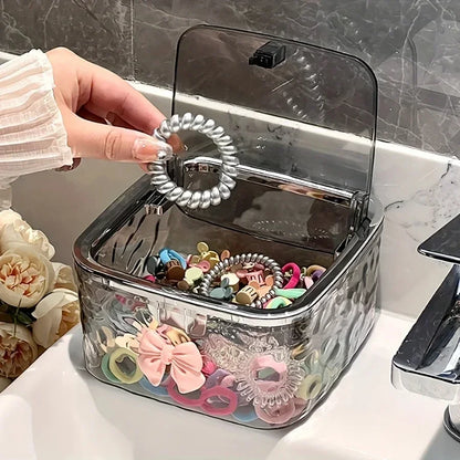 Clear Acrylic Hair Accessories Organizer Box