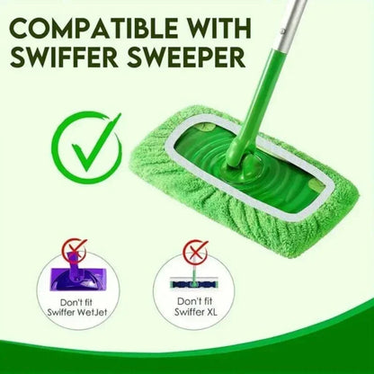 Reusable Microfiber Flat Mop Pad Set