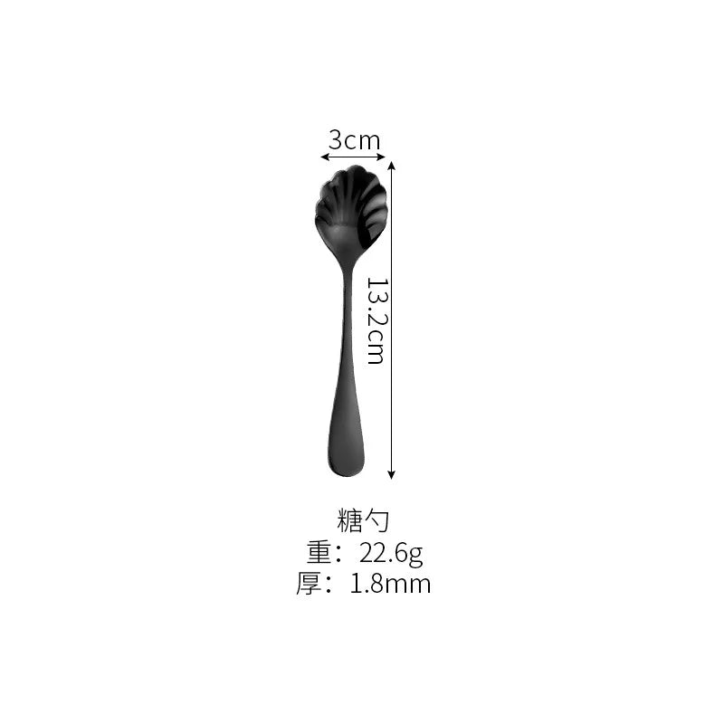Black Stainless Steel Cutlery Set
