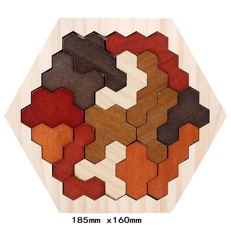 Wooden 3D Tangram Puzzle