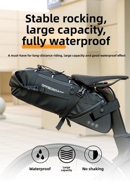 Waterproof Bicycle Saddle Bag 15L