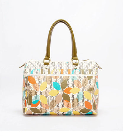 Floral Print Large Capacity Tote Handbag