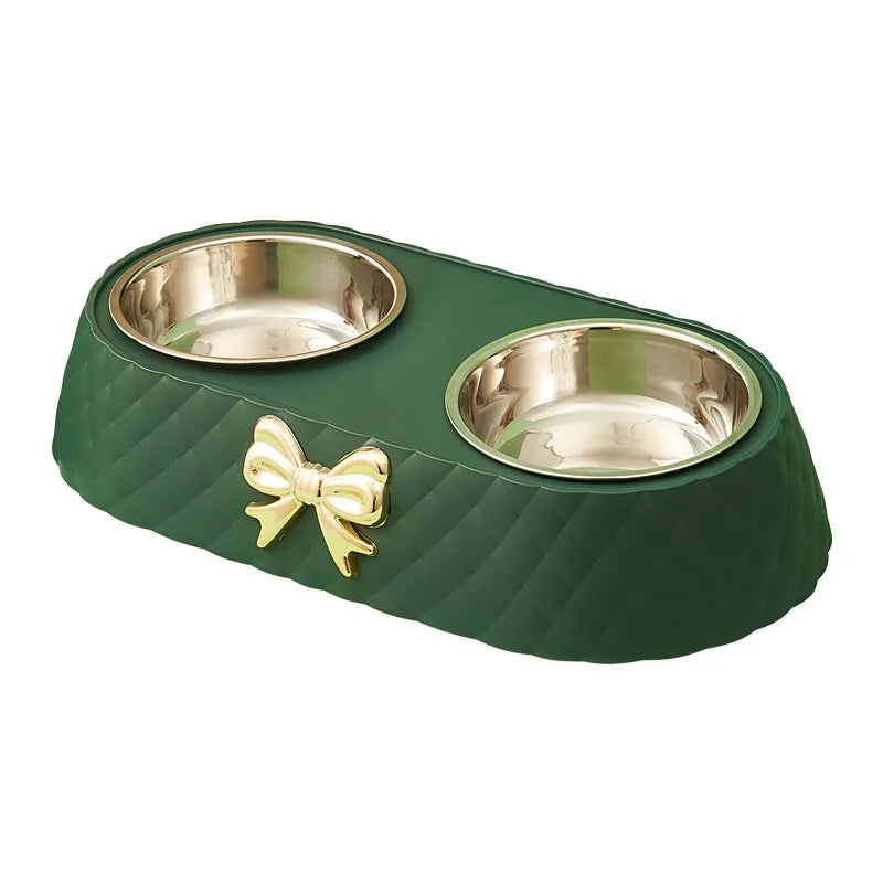 Double Pet Feeding Bowl