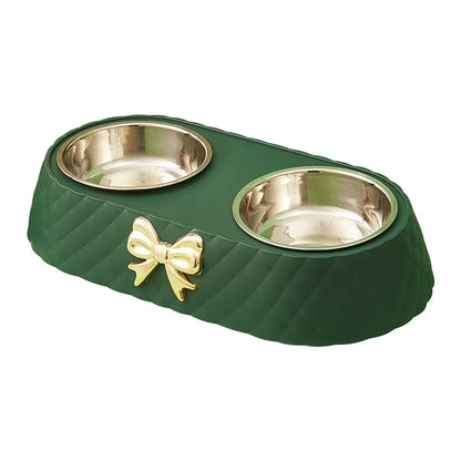 Double Pet Feeding Bowl