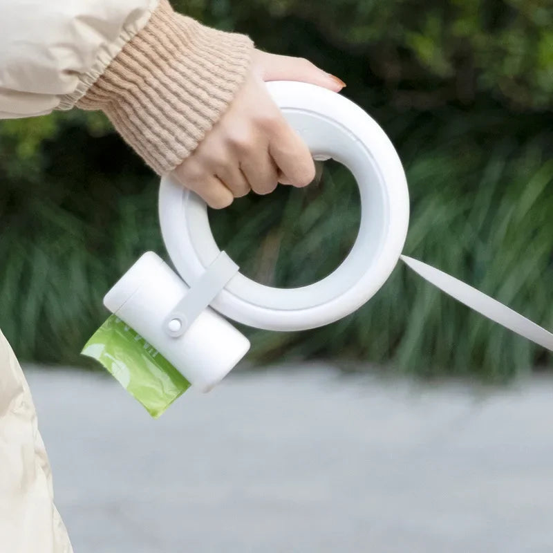Pet Leash Extension Belt with Poop Bag Dispenser