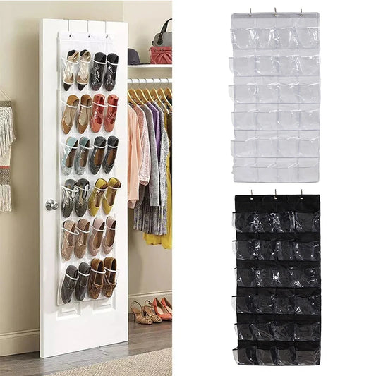 24 Grid Wall-Mounted Shoes Organizer Rack