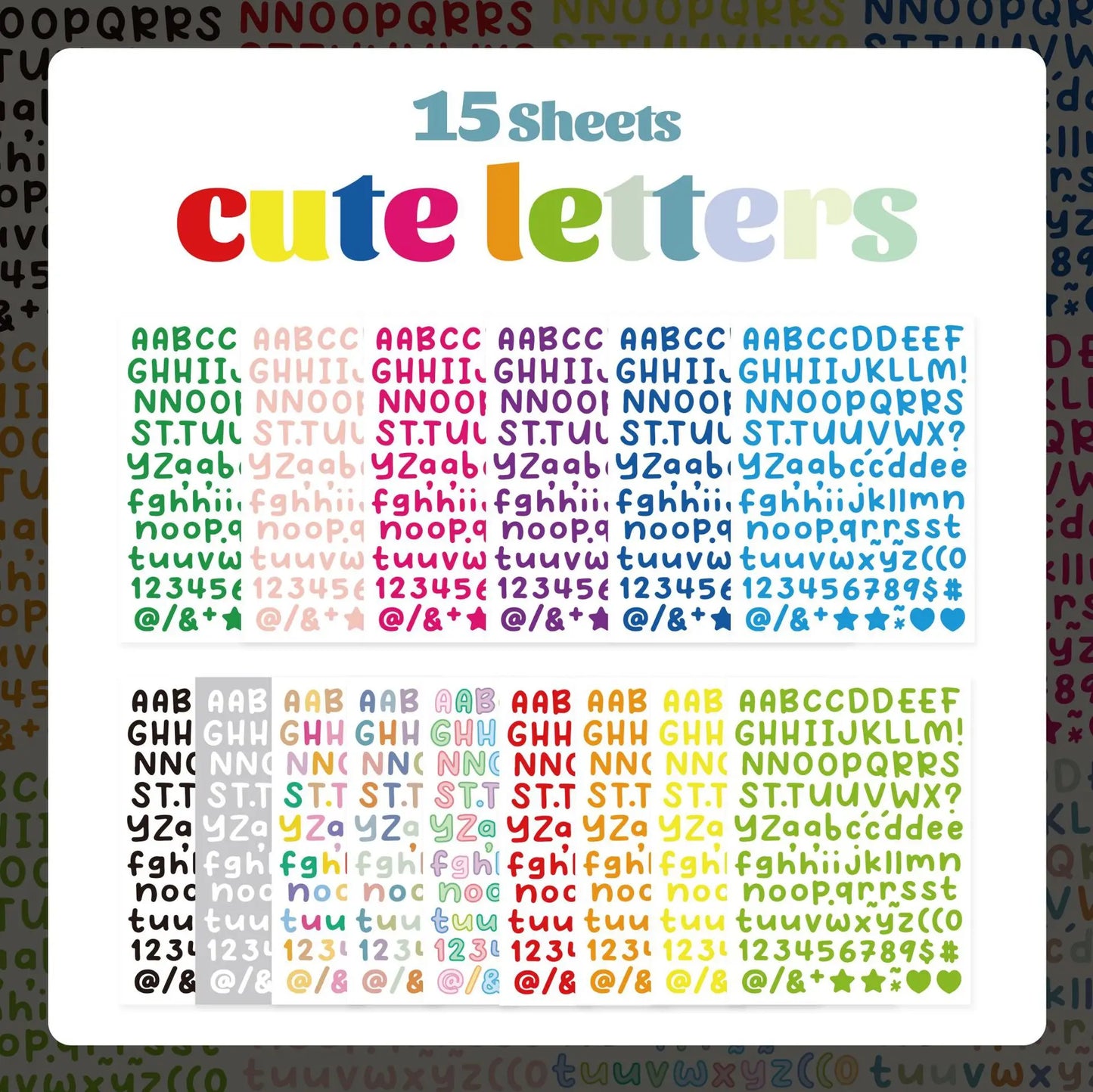 Mini Alphabet Letter Stickers