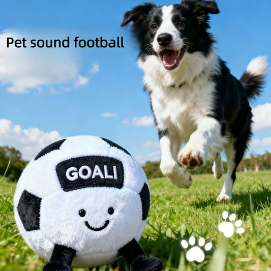 Dog Soccer Squeaky Toy Ball