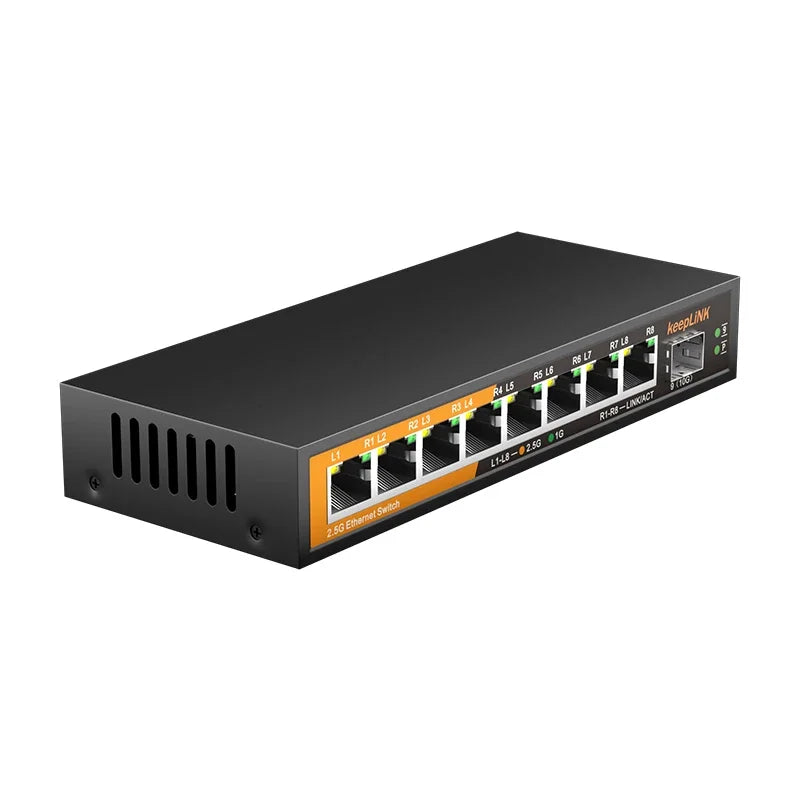 KeepLiNK 9-Port 2.5G Multi-Gigabit Ethernet Switch