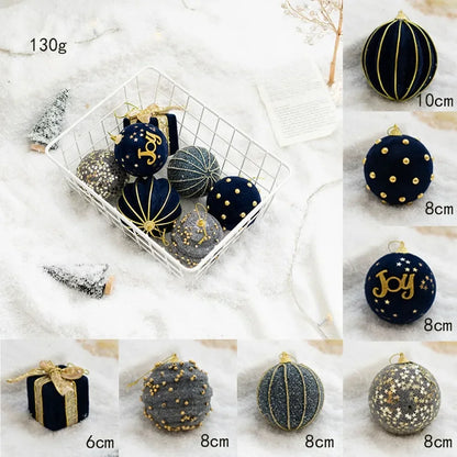 6-Piece Colourful Christmas Bauble Set