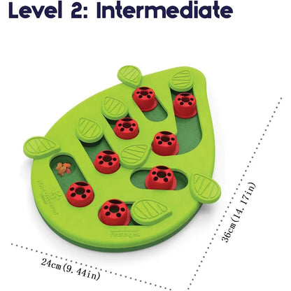 Cat Puzzle Treat Toy with Adjustable Difficulty