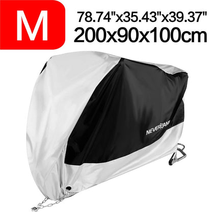 Black Blue Design Waterproof Motorcycle Covers