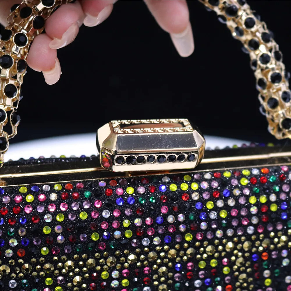 Luxury Rhinestone Evening Clutch Bag